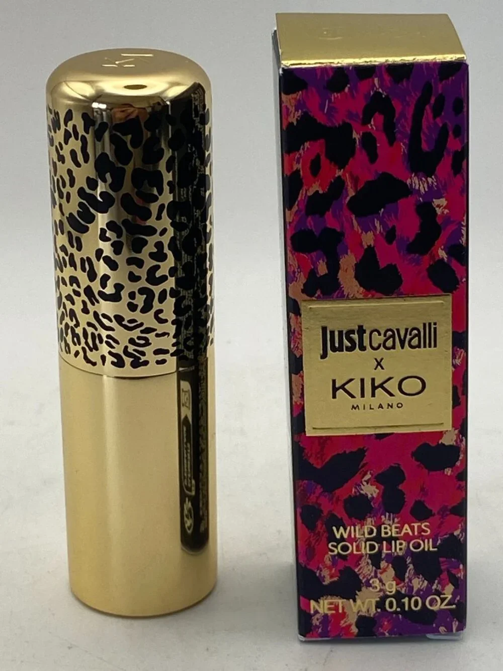Just Cavalli x Kiko Milano Wild Beats Solid Lip Oil NIB